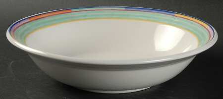 Color Mural Rim Soup Bowl