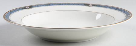 Serena Blue Rim Soup Bowl