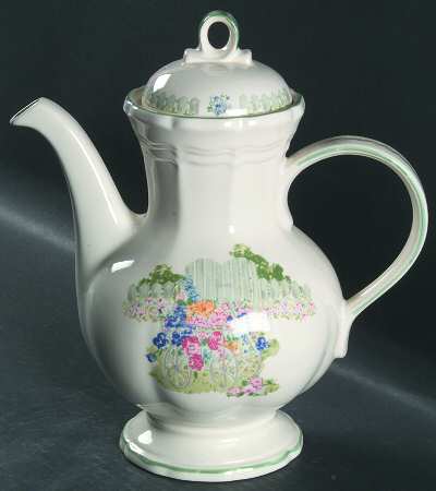 Spring Collage Coffee Pot & Lid