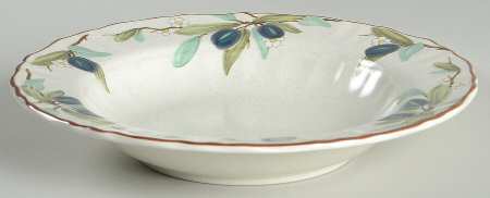 Country Lane Large Rim Soup Bowl