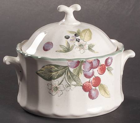 Natures Scenery Sugar Bowl & Lid