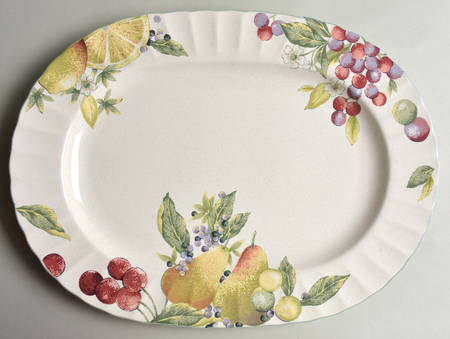 Natures Scenery 15" Oval Serving Platter