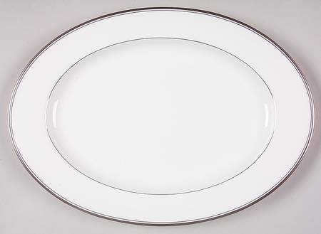 Gothic Platinum 15" Oval Serving Platter