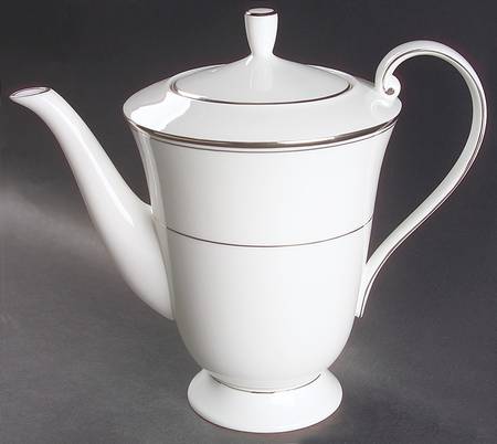 Gothic Platinum Coffee Pot & Lid