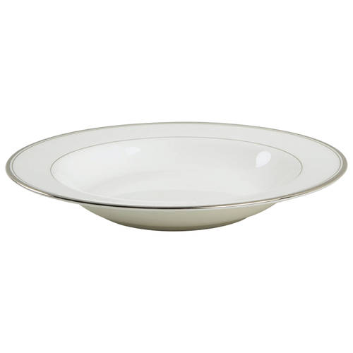 Gothic Platinum Large Rim Soup Bowl