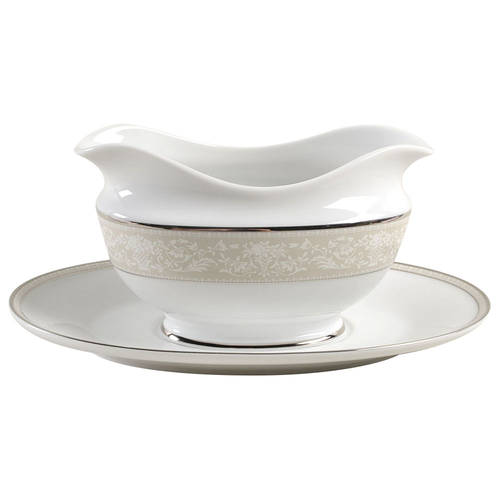 Bavarian Platinum Gravy Boat & Underplate
