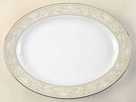 Bavarian Platinum 15" Oval Serving Platter