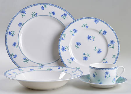 Blue Medley 5 Piece Place Setting