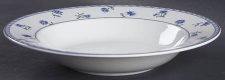 Blue Medley Large Rim Soup Bowl
