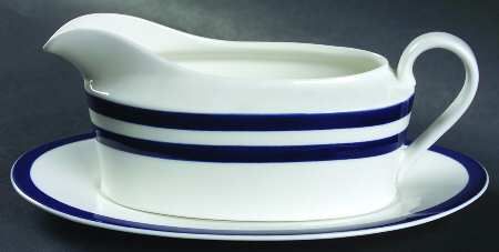 Indigo Track Gravy Boat & Underplate