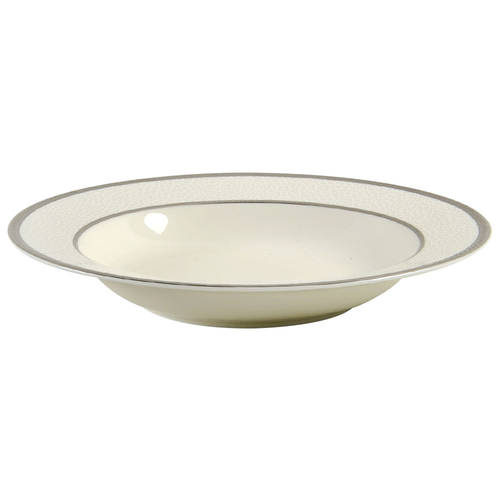 Imperial Flair Platinum Rim Soup Bowl