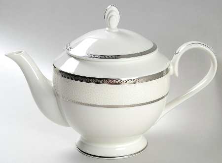 Imperial Flair Platinum Teapot & Lid