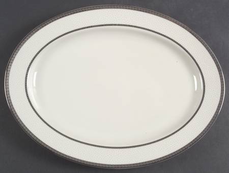 Imperial Flair Platinum 15" Oval Serving Platter