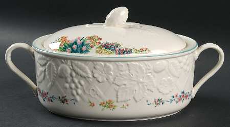 Cottage Vista 2 Quart Oval Covered Casserole