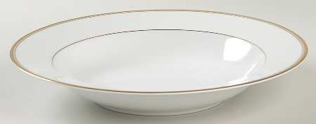Classic Gold Rim Soup Bowl