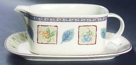 Garden Prose Gravy Boat & Underplate (Relish/Butter)