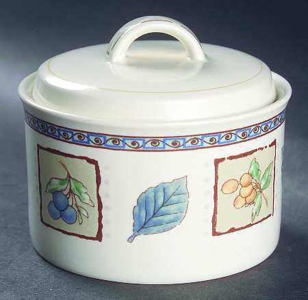 Garden Prose Sugar Bowl & Lid