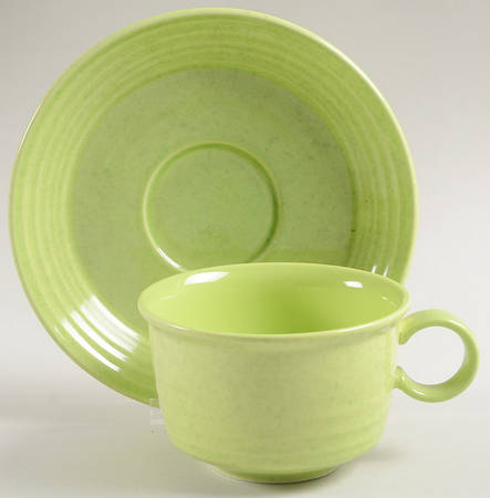 Kiwi Flat Cup & Saucer Set
