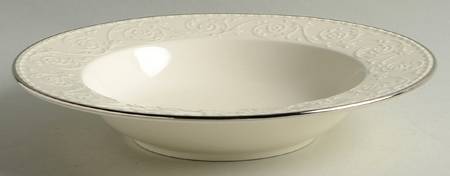 Plaza Platinum Large Rim Soup Bowl