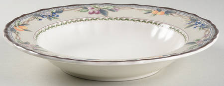 Country Harvest Large Rim Soup Bowl