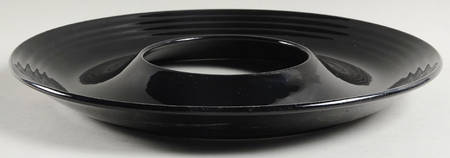 Onyx Chip Bowl/Plate for Chip & Dip Set