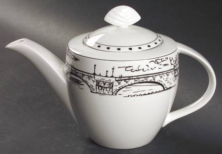 Parisian Scenes Teapot & Lid