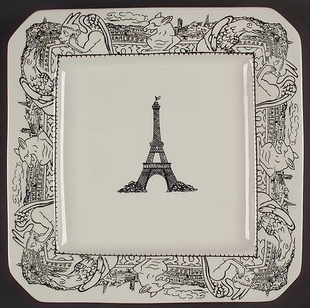 Parisian Scenes 16" Square Serving Platter by Mikasa