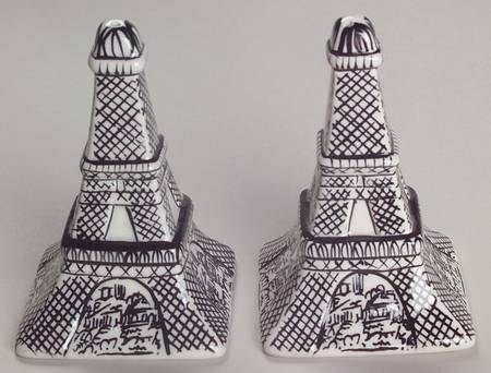 Parisian Scenes Figural Salt & Pepper Set