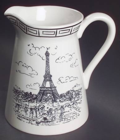 Parisian Scenes 64 Oz Pitcher