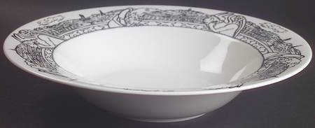 Parisian Scenes 11" Individual Pasta Bowl