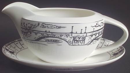 Parisian Scenes Gravy Boat & Underplate