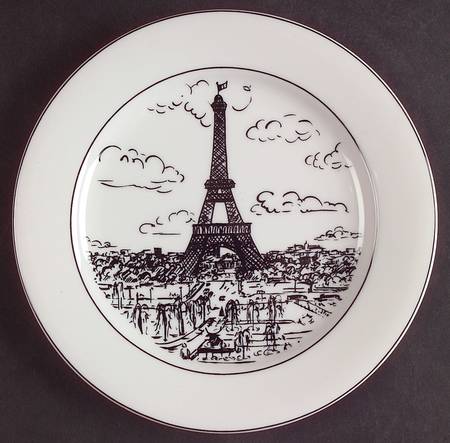 Parisian Scenes Bread & Butter Plate