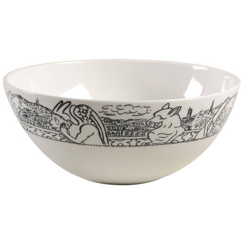 Parisian Scenes 8" Round Vegetable Bowl