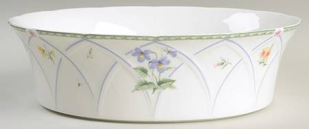 Spring Prose 9" Round Vegetable Bowl