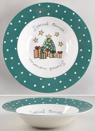 Christmas Wish 10" Round Vegetable Bowl