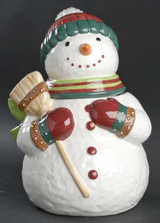 Christmas Wish Figural Cookie Jar & Lid