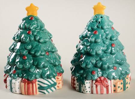 Christmas Wish Figural Salt and Pepper