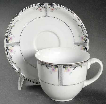 English Estate Flat Cup & Saucer Set