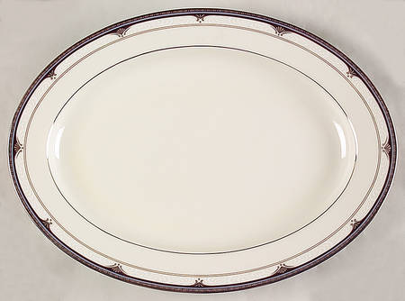 Silver Shells 14" Oval Serving Platter