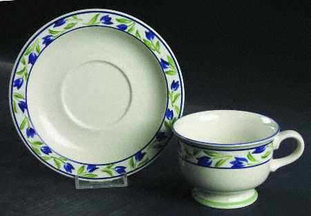 Spring Sonata Footed Cup & Saucer Set