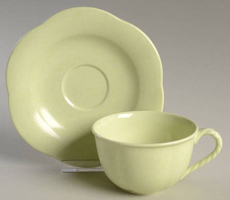 Mint Flat Cup & Saucer Set