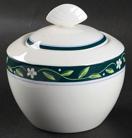 French Vine Sugar Bowl & Lid