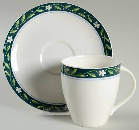 French Vine Flat Cup & Saucer Set