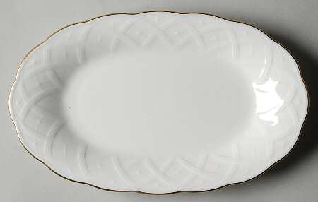 White House Gold Butter Tray
