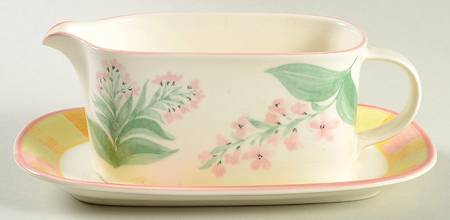 Country Spring Gravy Boat & Underplate by Mikasa