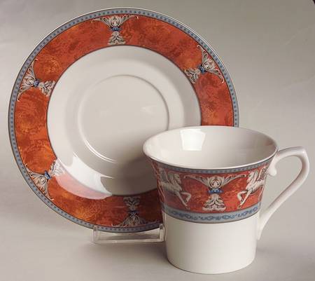 Pegasus Flat Cup & Saucer Set