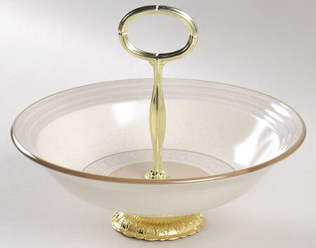 Claridge 6"-7" Handled Footed Nut Dish HC