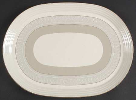 Claridge 15" Oval Serving Platter by Mikasa
