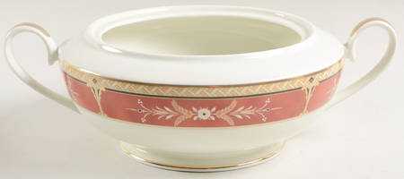 Park Rose Burgundy 2 Qt Round Covered Casserole No Lid by Mikasa