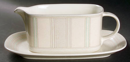 Cobblestone Gravy Boat & Underplate (Relish/Butter)